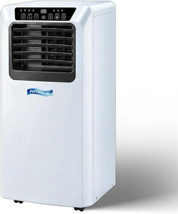 Climatiseur Mobile 12000 BTU 4 en 1 avec Wi-Fi et Télécommande, blanc, Minuterie 24 h, 7000 BTU, Puissant Conditionneur d'Air pour Maison Bureau 30 m