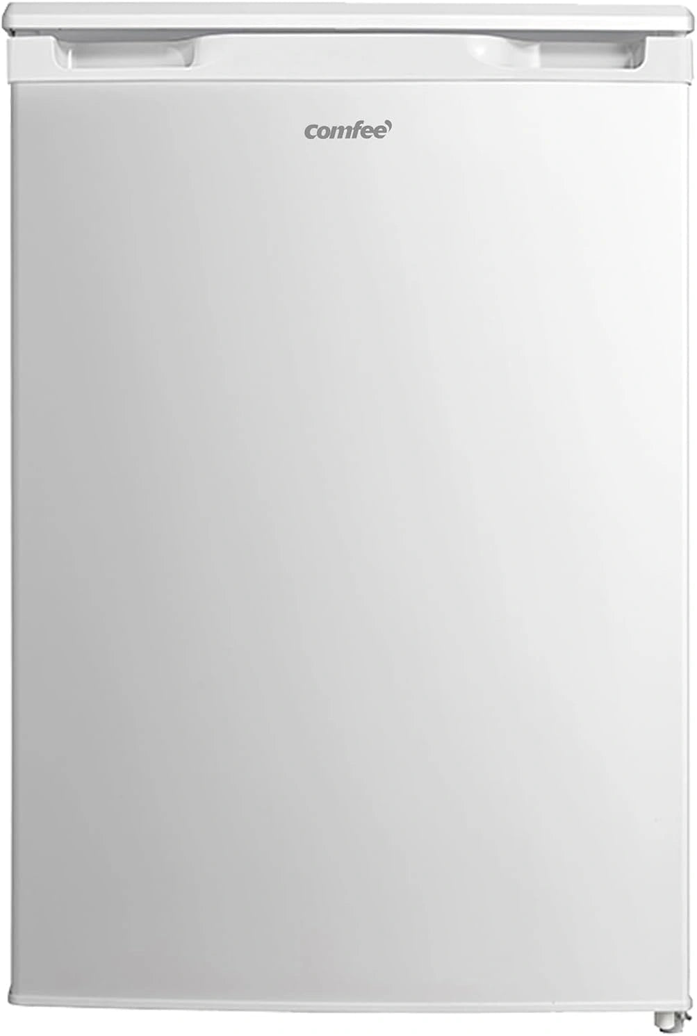 COMFEE 113 L Petit Frigo, Blanc, Inverter 35 dB, Congélateur 4 Étoiles, Réfrigérateur Congelateur avec Tiroir, Combiné Compact, Chambre ou Bureau