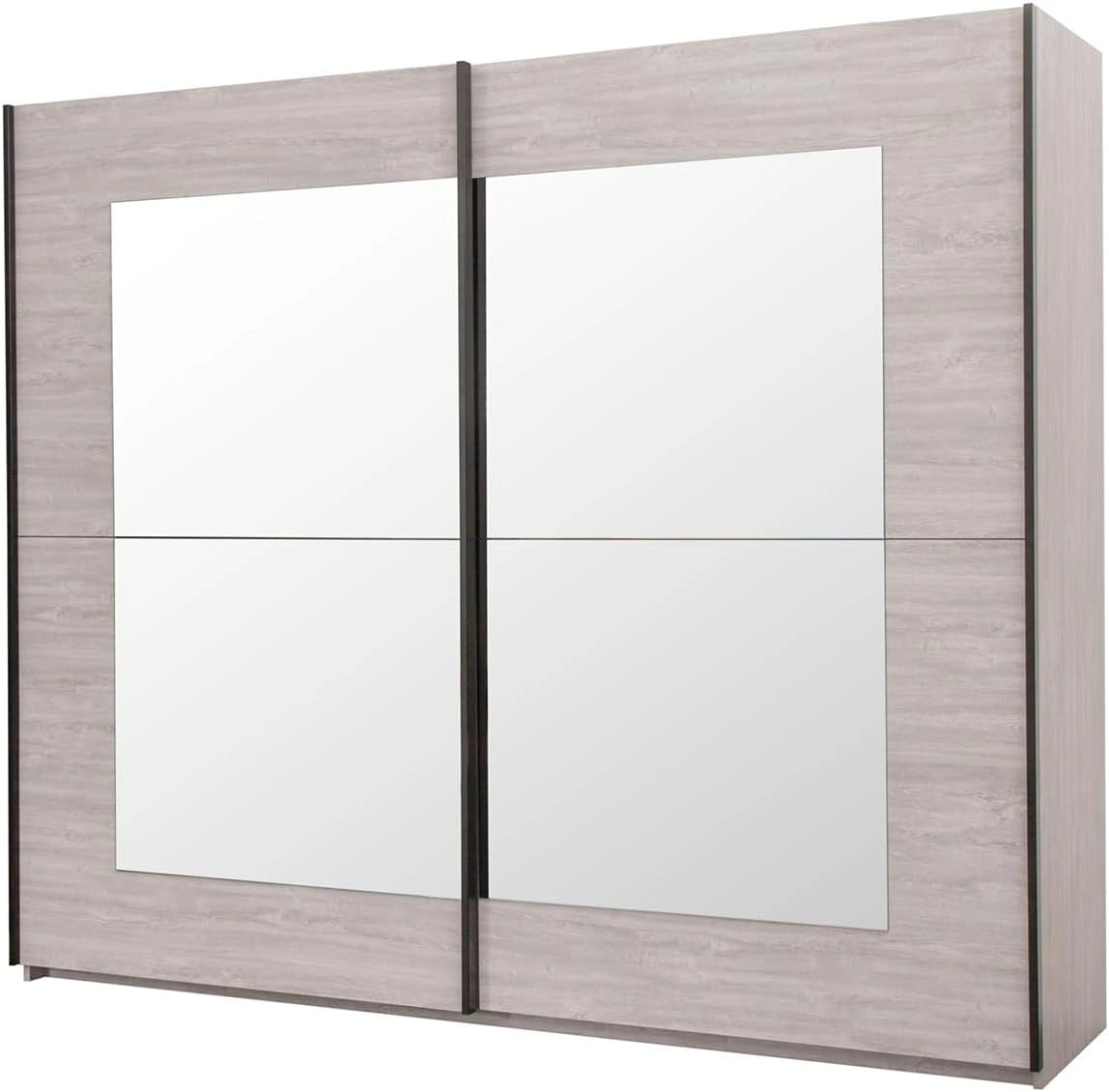 AltoBuy Marjorie - Armoire 2 Portes Coulissantes 250 cm, 5 cm
