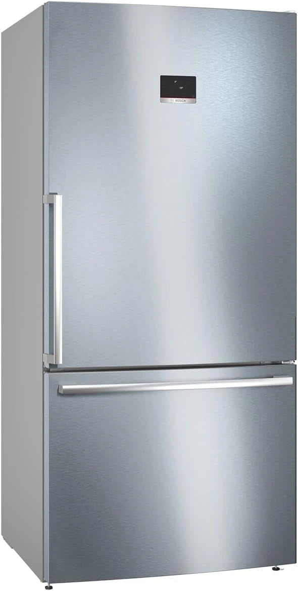 Bosch KGB86XIEP- Série 4, 186 x 86 cm, Réfrigérateur combiné pose-libre, Inox anti trace de doigts