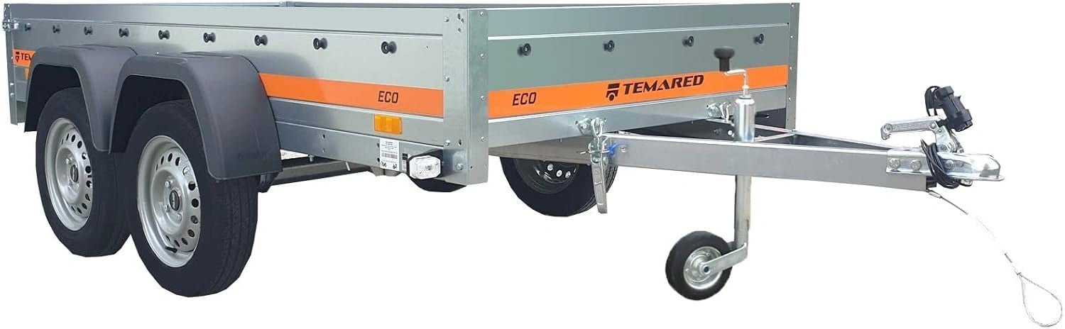 Tema ECO2612/2 Kipp Remorque Utilitaire basculante 2 essieux 263 × 125 cm