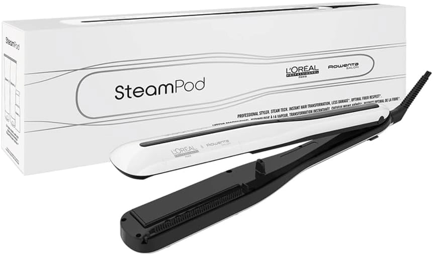 STEAMPOD 3 - Lisseur Vapeur 2 en 1 - Idée - Lissage et Wavy - 91% De Dommages En Moins - Coiﬀage Rapide - Technologie Vapeur Brevetée - Tous