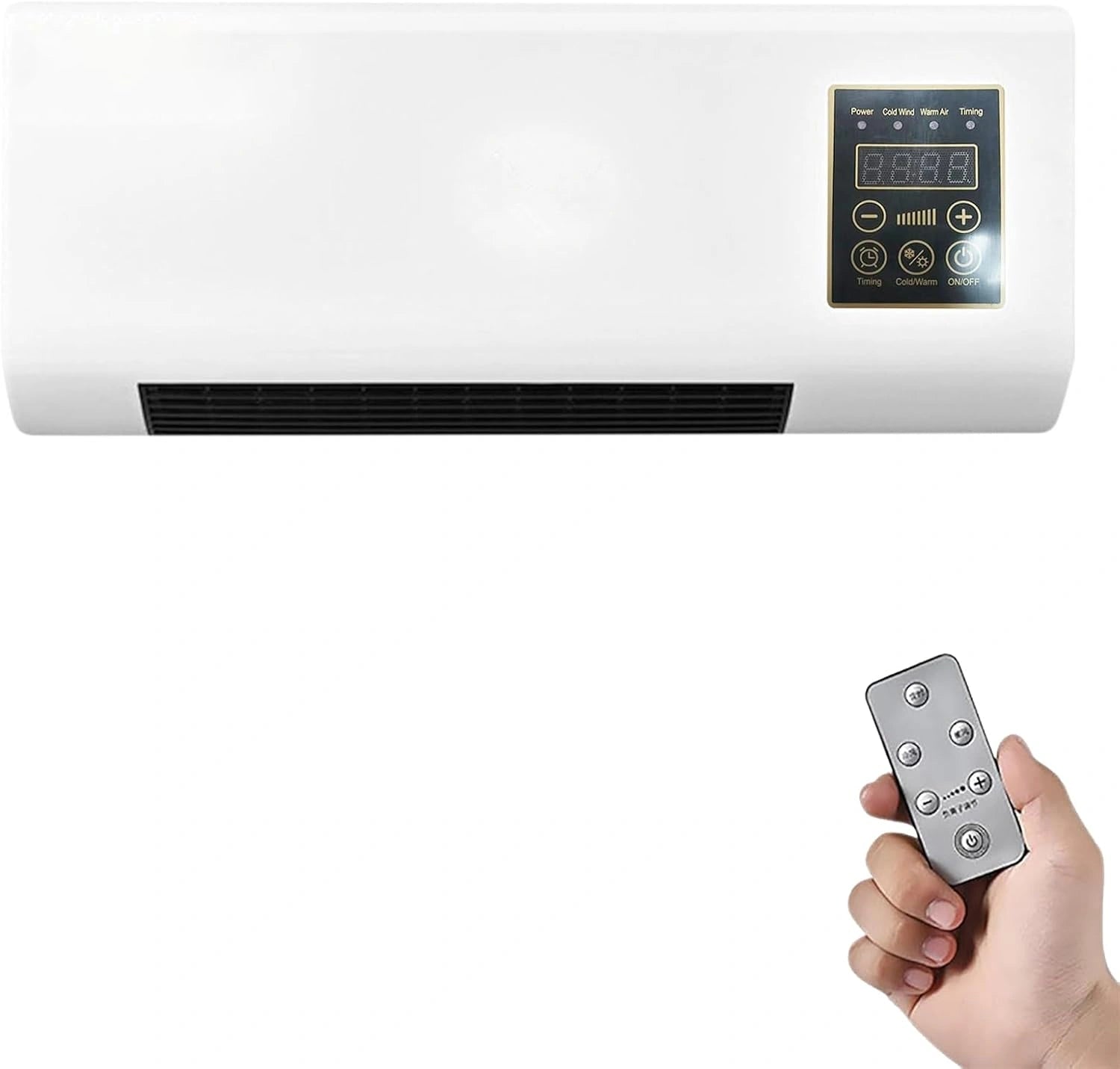 Climatiseurs sans conduit - Mini climatiseurs muraux avec télécommande, refroidissement et chauffage ultra silencieux