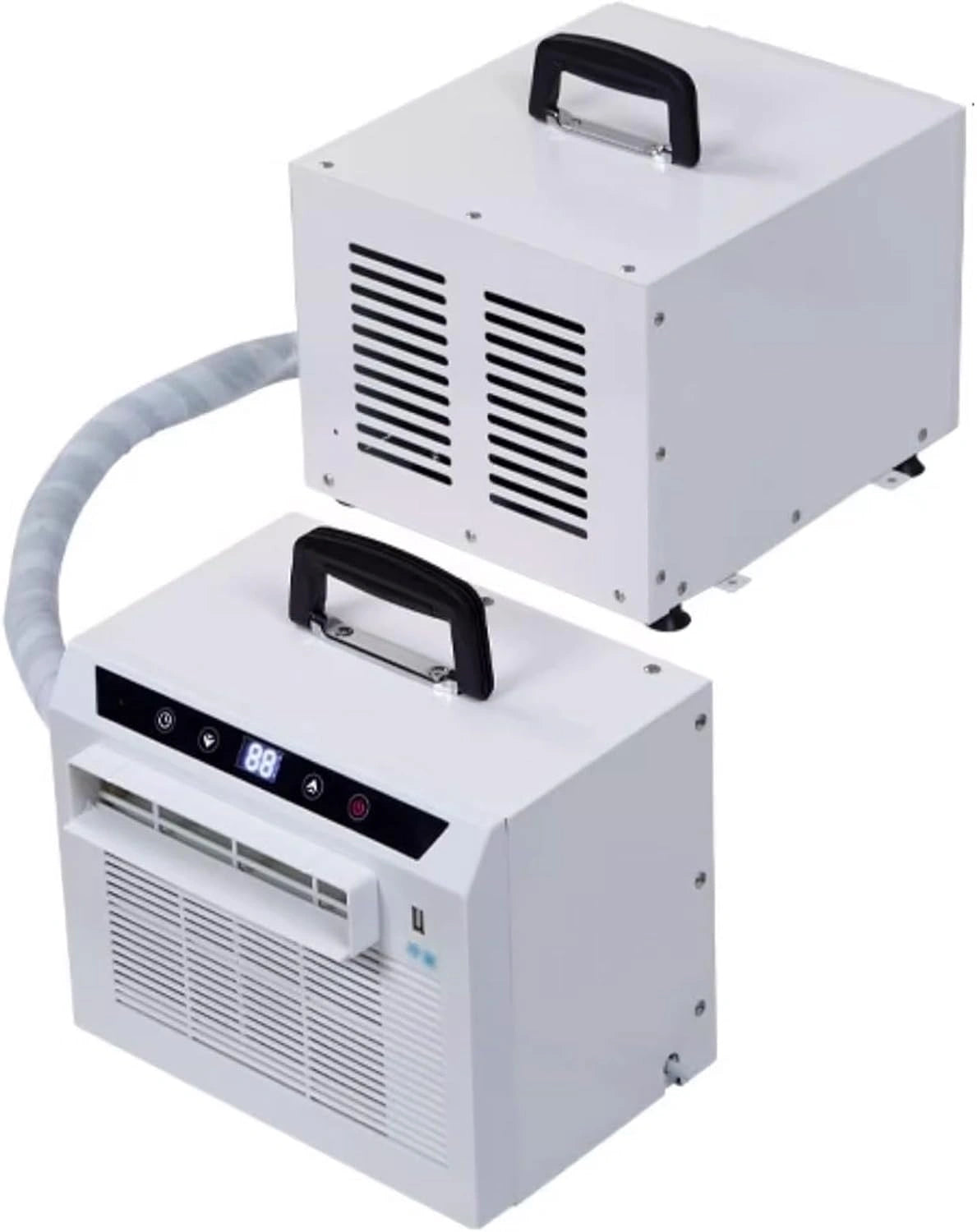 Climatiseur Split System 13 000 BTU avec écran tactile et télécommande, minuterie 24 h, poignée supérieure, le bureau et le camping, pour la maison