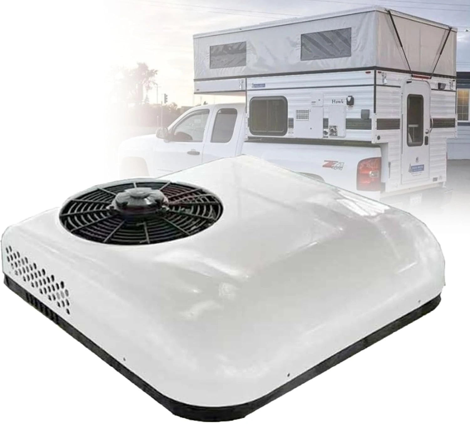 Climatiseur éLectrique De Toit Pour VéHicules De Loisirs (12 v/24 v): Design Ultra-Plat Et ContrôLe Intelligent De La TempéRature Pour, Camions