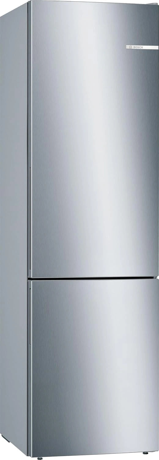 Bosch KGE39ALCA Série 6 - Réfrigérateur combiné, 201 x 60 cm, pose-libre, éclairage LED, technologie LowFrost, tiroirs VitaFresh, Inox