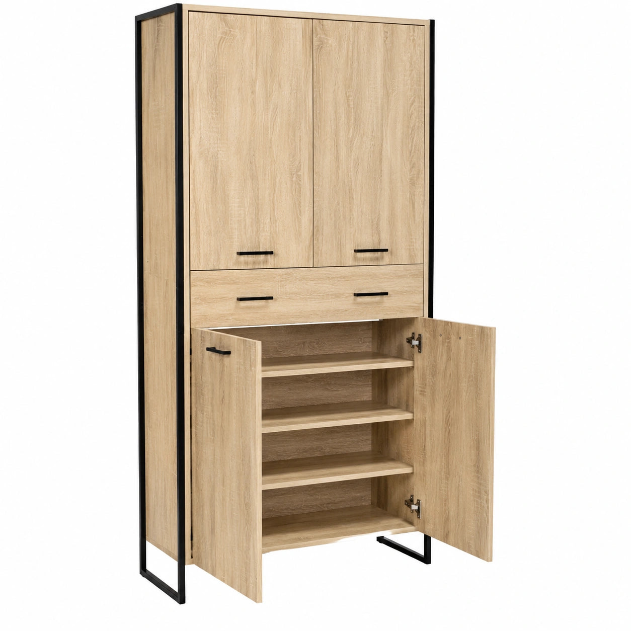 grande-armoire-a-chaussures-4-portes-avec-tiroir-capacite-24-paires-design-industriel-sohdoys860fv