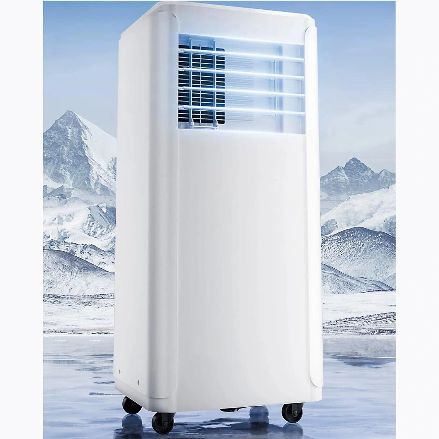 Climatiseur 10 000 BTU, Climatiseur Portable 3 en 1 Avec Modes Refroidissement, Minuterie 24 H, Ventilation Et Déshumidification, Kit Pour Fenêtre