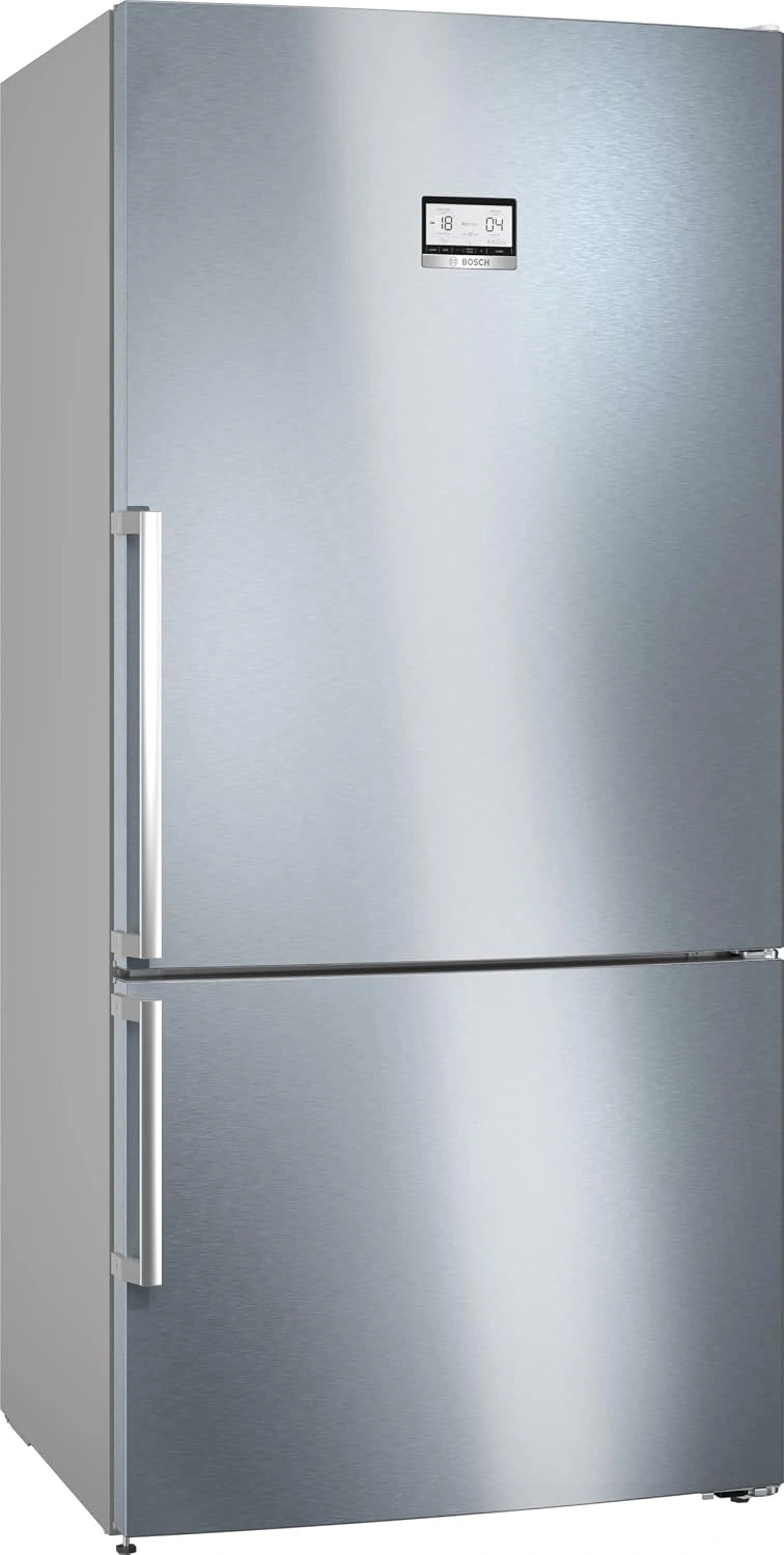 Bosch KGN86AIDR Série 6 - Réfrigérateur combiné, 186 x 86 cm, pose-libre, éclairage LED, Inox anti-traces, Vario Zone, tiroir de congélation Big Box