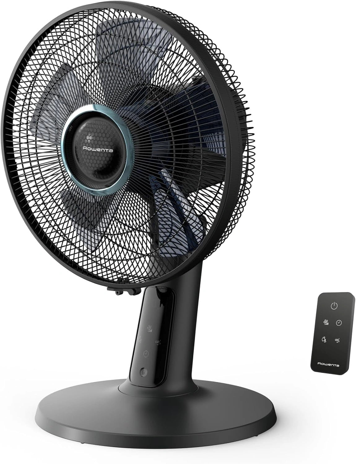 Rowenta Turbo Silence Extreme, ventilateur de table noir VU2750, Couleur: Noir, 32 dB(A), débit d'air jusqu'à 7,5 m, oscillation 120°, télécommande