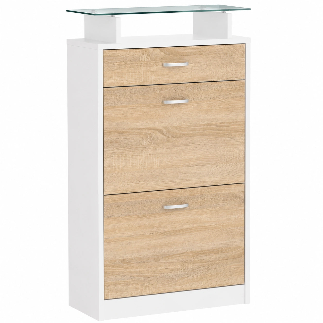 armoire-a-chaussures-2-portes-et-compartiments-avec-tiroir-et-plateau-en-verre-wcfntyr830oz