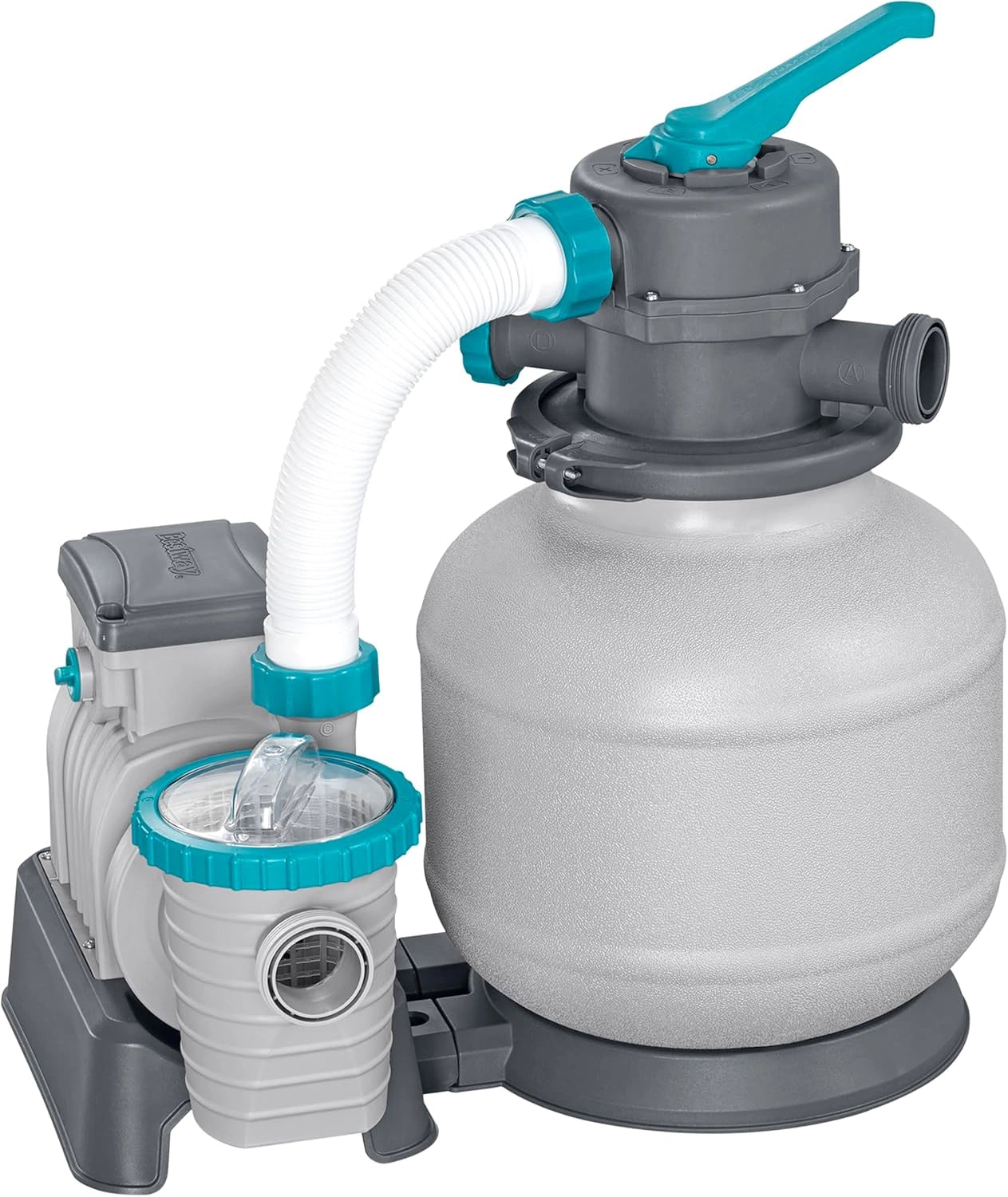 Bestway Pompe de Filtration à Sable pour Piscine Hors Sol 8 327 L - 55,5 cm x 44 cm x 60 cm - Gris/Vert