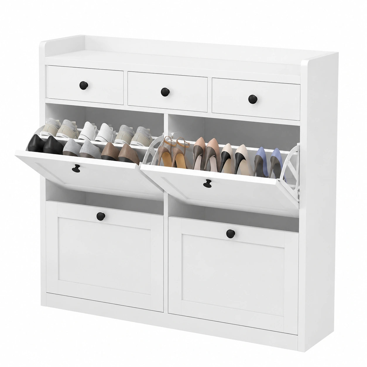 meuble-a-chaussures-avec-tiroirs-rabattables-et-separateurs-reglables-capacite-24-paires-blanc-bqanrnv866ox